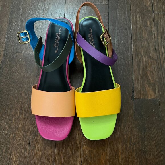 Allie in Nassau Charlotte Stone Clog Sandals - Picture 3 of 5